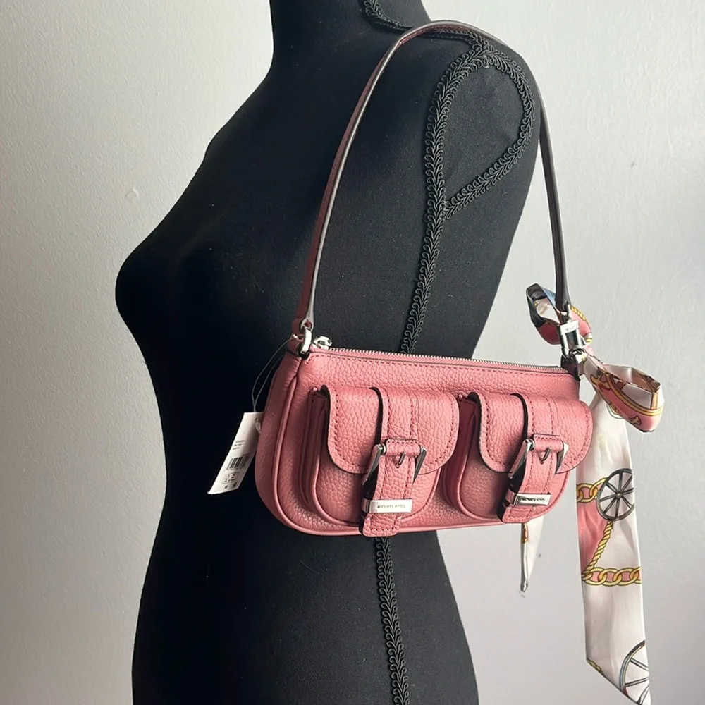 Michael Kors Zoe Small Pebbled Leather Bag - Picture 9 of 9